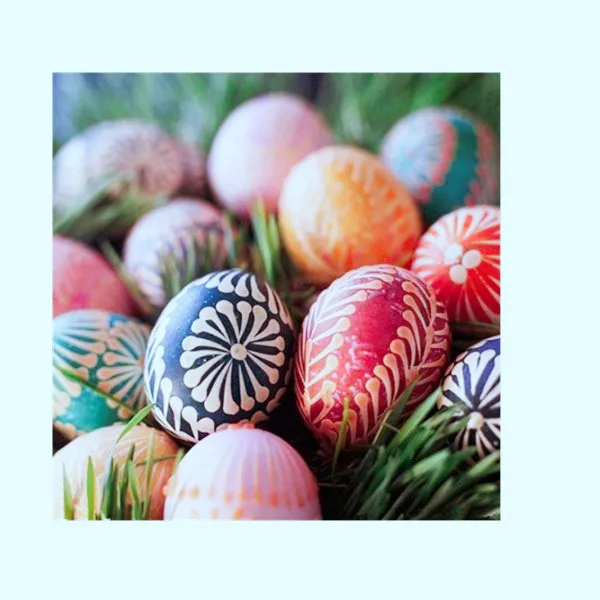 decorative glass eggs