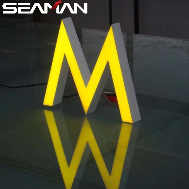 Electronic Led Acrylic Light Up Metal Channel Alphabet Letter Sign