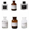 Glass material clear 500ml 200ml 150ml 120ml 50ml round reed room diffuser bottles perfume 100ml