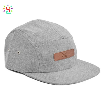 5 panel hat leather strap