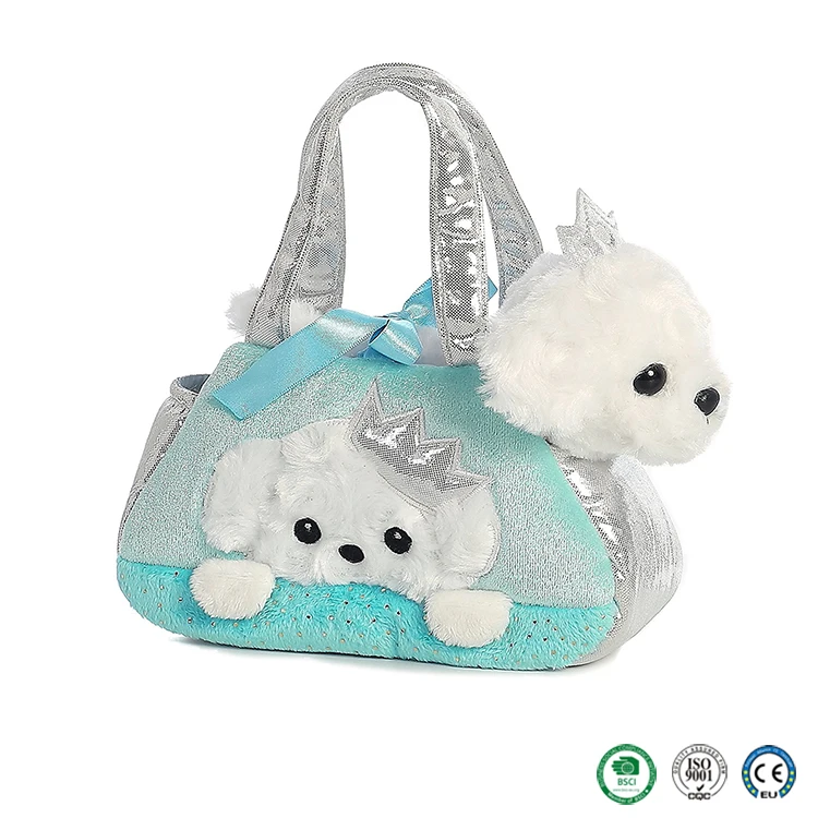 Hot Sell Amazon En71 Carton Plush Animal Toy Handbag For Kid Travel