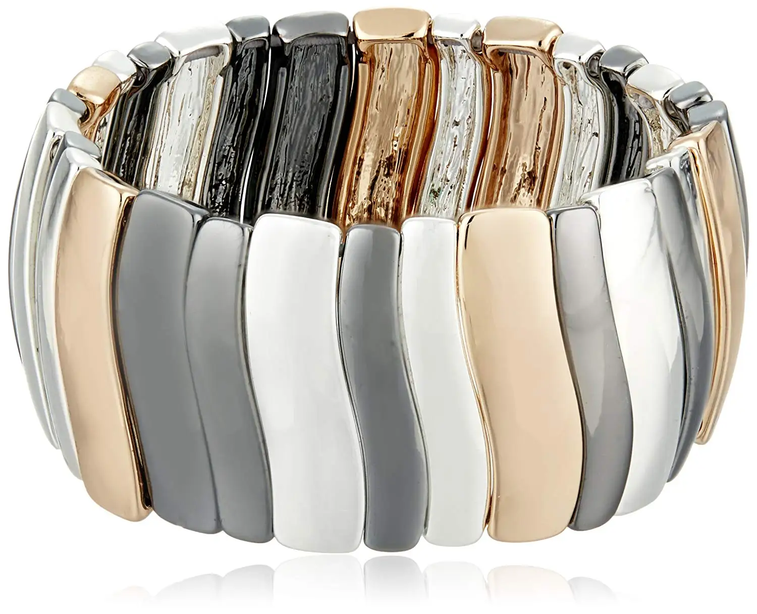 Nine West Handbags Uk Find Deals On Get Quotations Nine West Classics Tri Tone Drama Stretch Bracelet