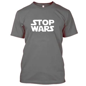Wholesale Plain Tshirt Cotton Blank White T Shirt For Men Stop Wars T Shirt Peace Tee Shirt Good Quality Fashion Wholesale Plain Tshirt Cotton Blank White T Shirt For Men Stop Wars T Shirt Peace Tee Shirt Good Quality Fashion