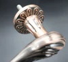 Vintage fancy game of thrones brass wooden door handle with decorative pattern