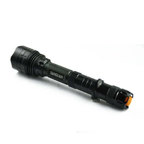 Waterproof IP66 T6 led 1000 lumen rechargeable long distance onlite led torch emergency flashlight