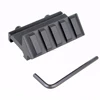 Aluminum Heavy Duty Scope Mount 45 Degree Angle Offset Holder to 20mm Picatinny Weaver Rail Gun Laser/Flashlight Base Adapter