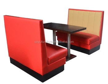 Restaurant Booth Sofa And Dining Table Set Fast Food Product On
