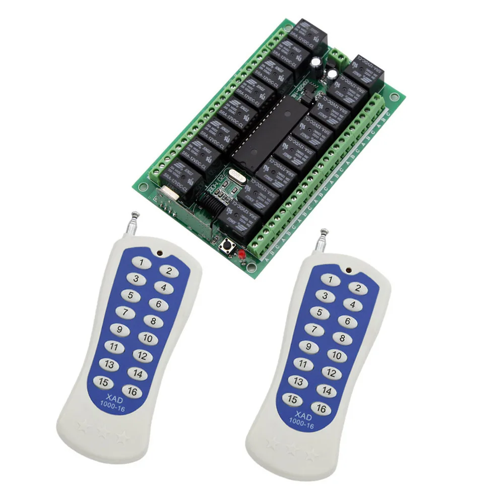 eMylo Wireless Relais DC 12 V Einkanal Smart Fernbedienung Schalter RF 433 Mhz Mit Zwei Sender