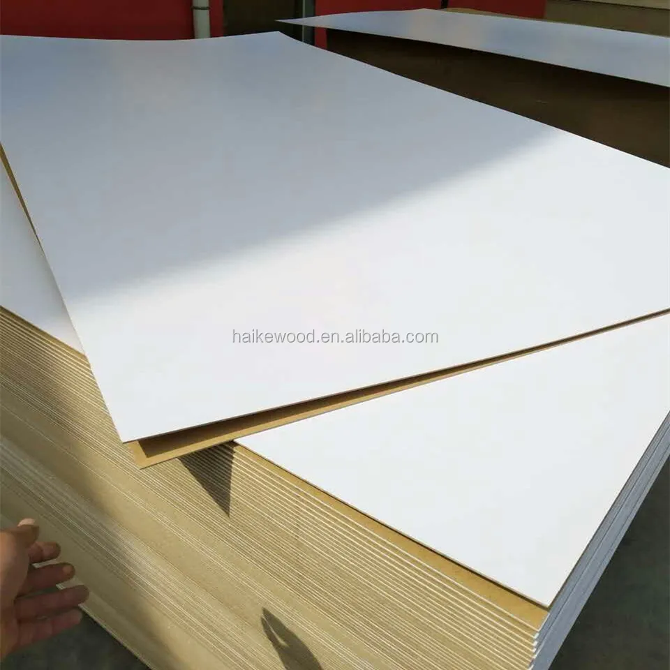 La mejor calidad de melamina blanco colores mdf de 3mm en venta