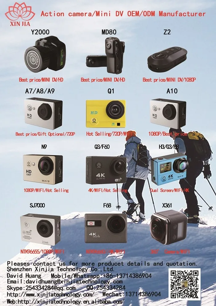 Factory Directly Best Mini 360 Degree 4k Camera Rotation Wifi 16mp