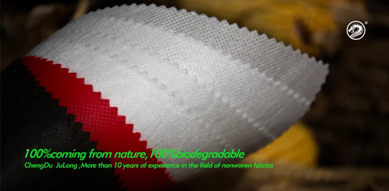 100% Coming From Natural Plant Fiber PLA Non Woven Cloth