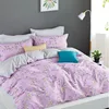 KOSMOS soft 100% cotton 4pcs floral printed duvet cover set