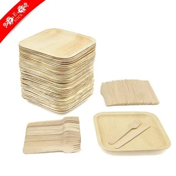 wood grain paper plates