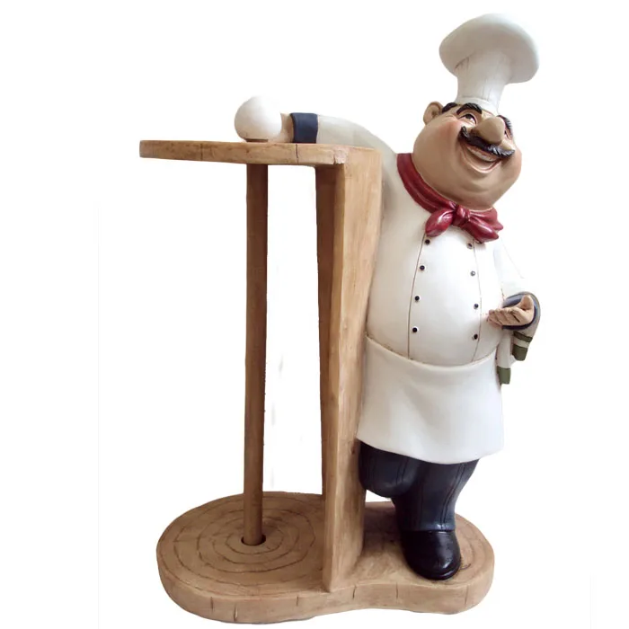 Cute Resin Paper Towel Holder Fat Chef Kitchen Decor Buy Chef Paper Holder Resin Paper Holder Product On Alibaba Com