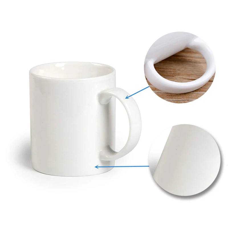 Wholesale Custom Low Price Photo Printing 11oz White Sublimation Mugs