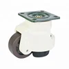 low profile plate mounting retractable machine casters