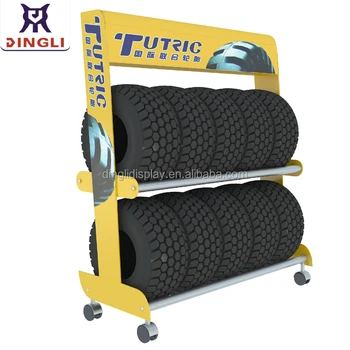 Floor Standing Metal Tire Display Rack Shelf Car Wheel Stand Floor Standing Metal Tire Display Rack Shelf Car Wheel Stand