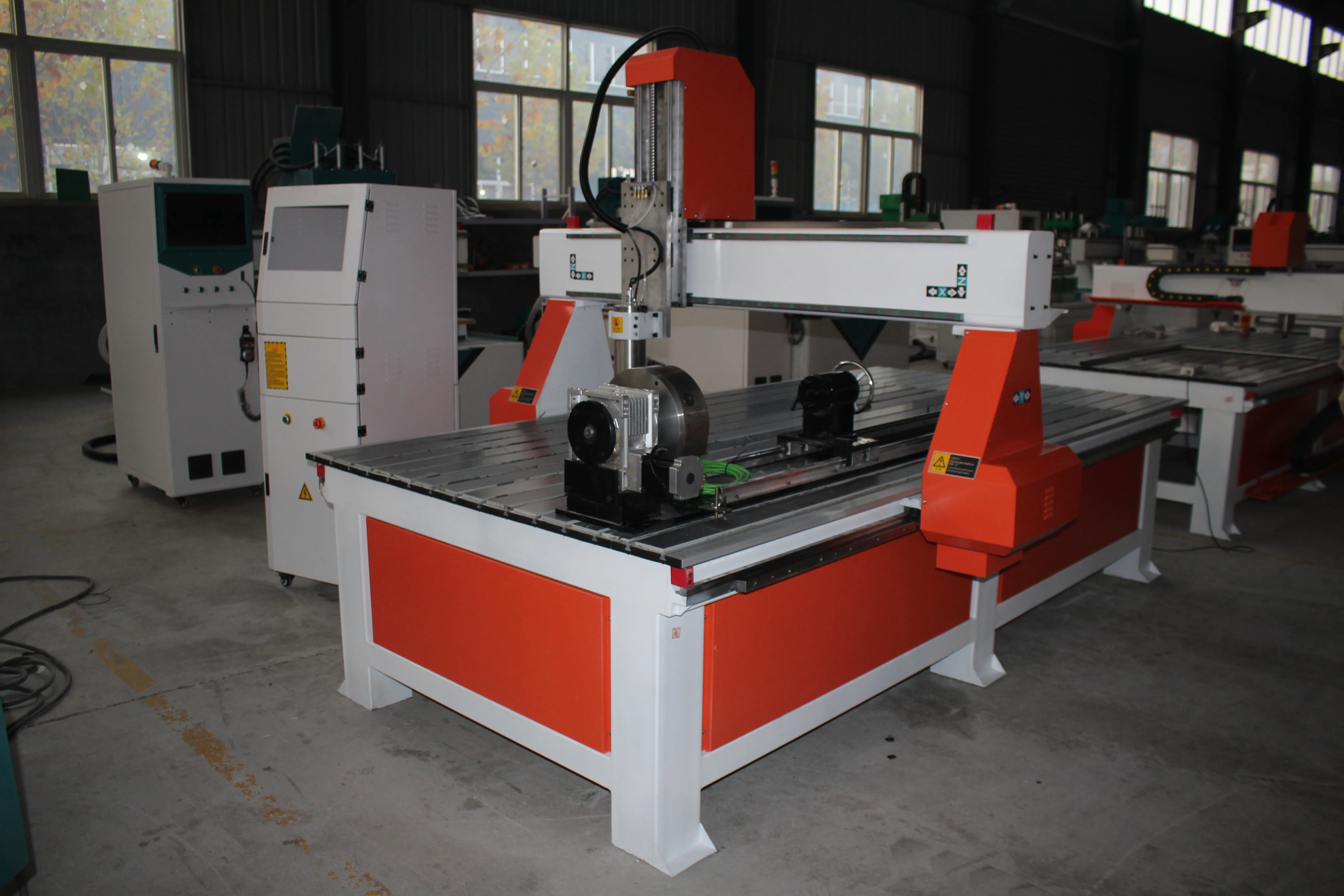 Big Discount Wood Carving CNC Router with 4 axis/ 1325 wood working cnc router, 4 axis for makking 2d and 3d products