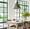 Openable modern french type industrial mild steel window frames