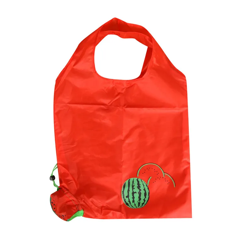 Recycled Eco Cheap Folding Fruit Shape Polyester Nylon Shopping Bag