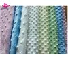 100%polyester suoer soft dot fabric textile for minky baby dot blanket made in china