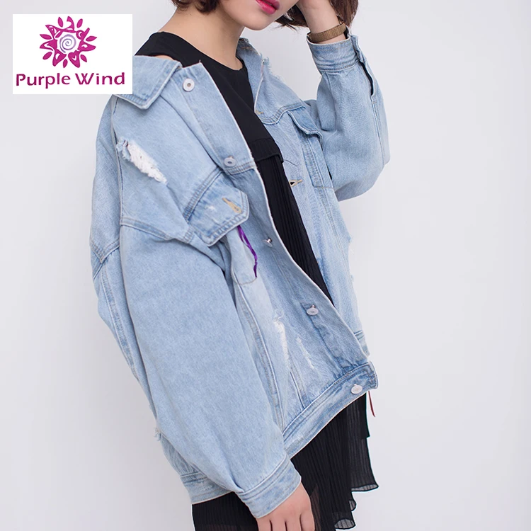 girls purple denim jacket