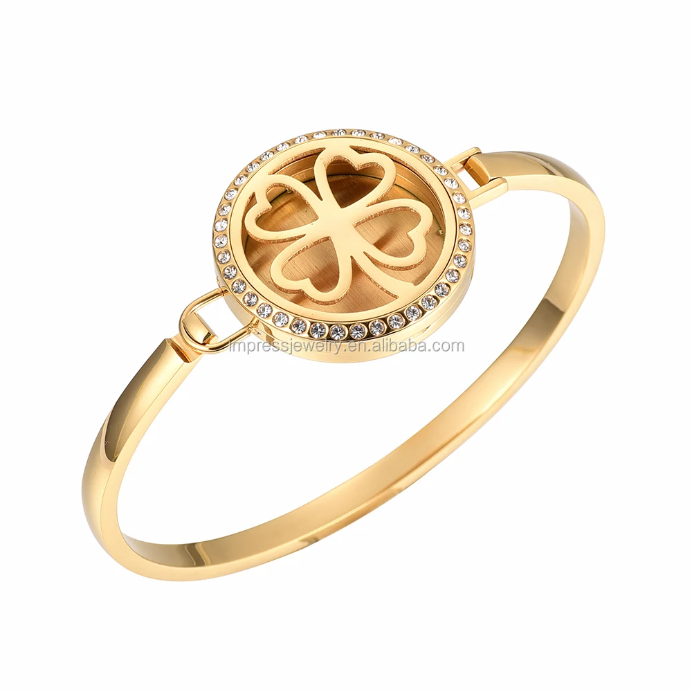 Wholesale 18k Gold Plated Women's Gift Four Leaf Clover Bracelet From  m.alibaba.com