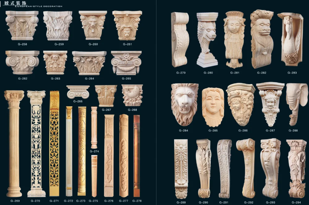 wood decorative furniture onlays