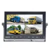 24V Bus truck accessories wide screen 9 inch car monitor backup PAL NTSC TV System auto switch with quad 4 display or 2 channels