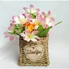 Handmade crafts sea grass woven flower pots for garden decorative girls wedding indoor planter flower pot