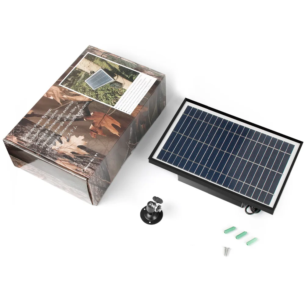 Easy Installation Hunting Camera Solar Panel 12v With 5200mah 18650