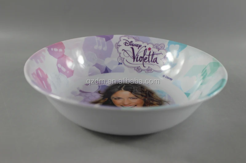 Custom made LOGO plastic kids noodle bowl for girl