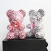 Fasion artificial diamond rhinestone bear crystal handmade bear for decoration