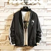 Quickly delivery new style streetwear funny adult zipper designer blue jackets men casual
