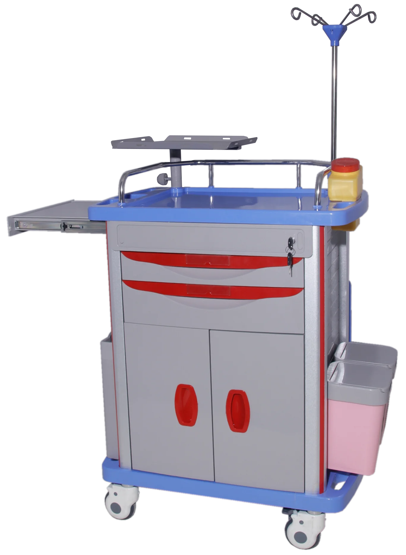 Emergency Economy Medicine Trolley Hospital Trolley Medicine Laptop Hospital Equipment Medical