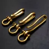 Polishing U Shape Handcraft DIY Brass Hook and Ring Keys Chain