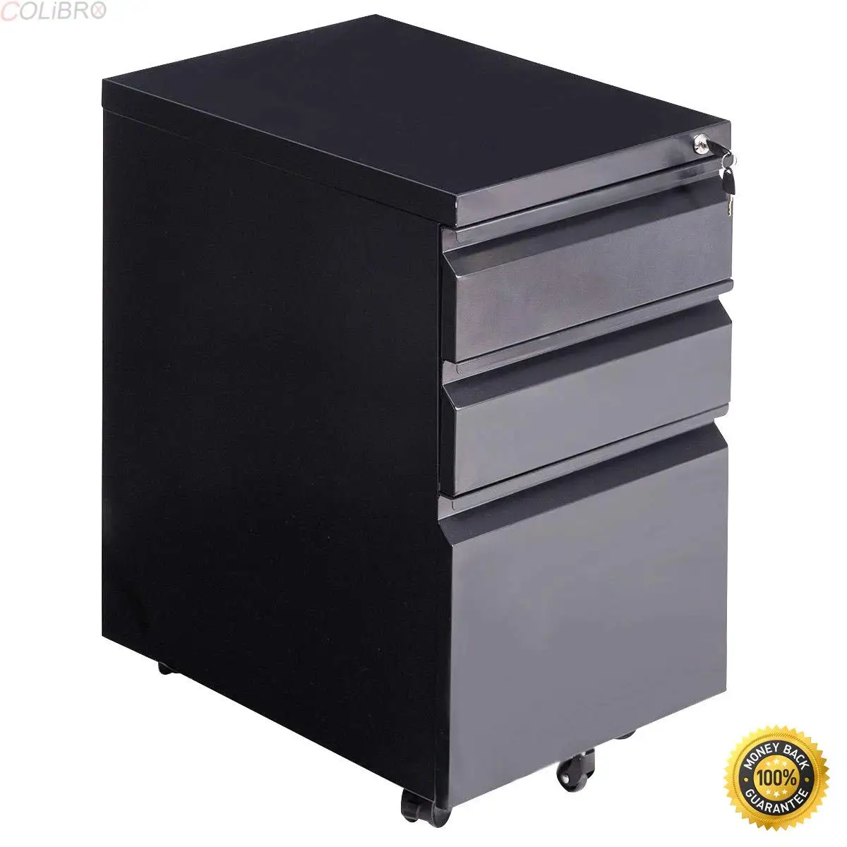Rolling File Cabinets Find Deals On Get Quotations Colibrox File Cabinet Rolling Mobile A4 Drawers Pedestal Storage Steel Home Office Black