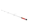 Charming Red 63cm Ice Fishing Rod with Carbon Fiber Blank and Cork Handle
