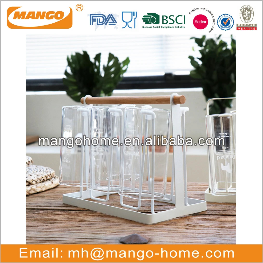 Metal Mug Holder Iron Glass Cup Stand Rack Metal Cup Rack Cup Shelf