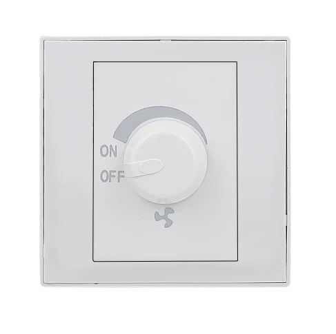 Qming silver white plate changeable fan dimmer light switch