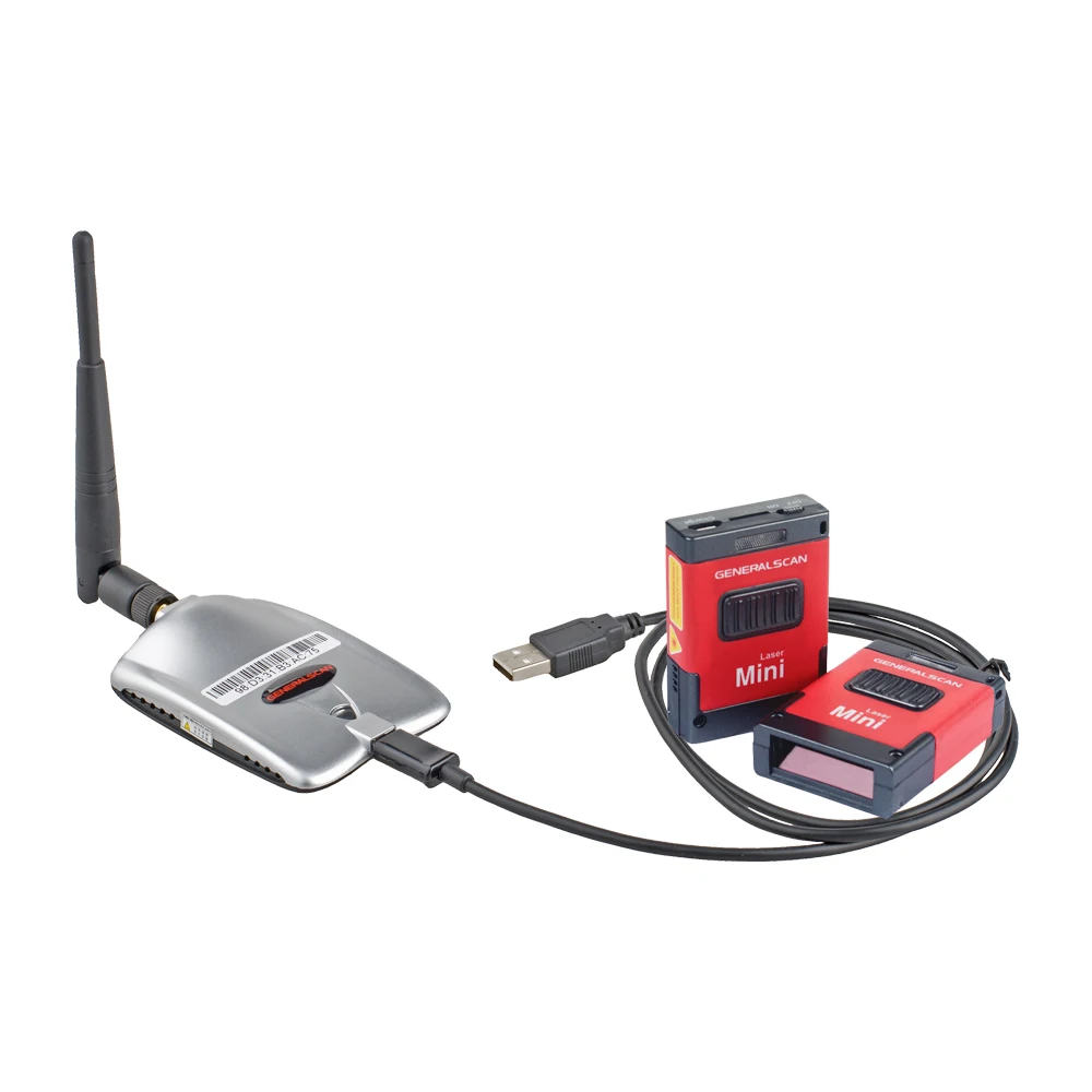 Generalscan GS M100BT 1D Barcode Scanner Wireless Bluetooth China Barcode Scanner with Bluetooth Dongle GS D100BT (GS07)