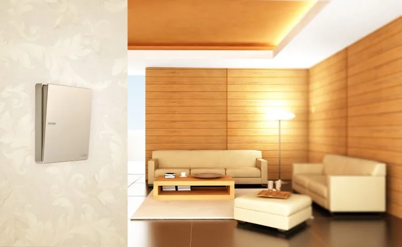 High Quality Pc Switch 1 Gang 1/2 Way Bs Standard Wall Switch Frameless