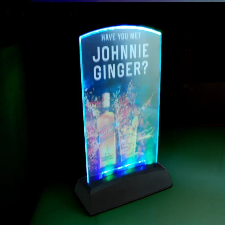 Acrylic Led Table Tent For Menu Holder Buy Lighted Table Tent,Led