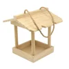 Environmental Handmade Hot Sale Wood Cage Bird Canary Outer Door Wood Bird House IBEI