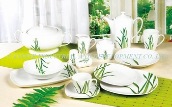 green tableware sets