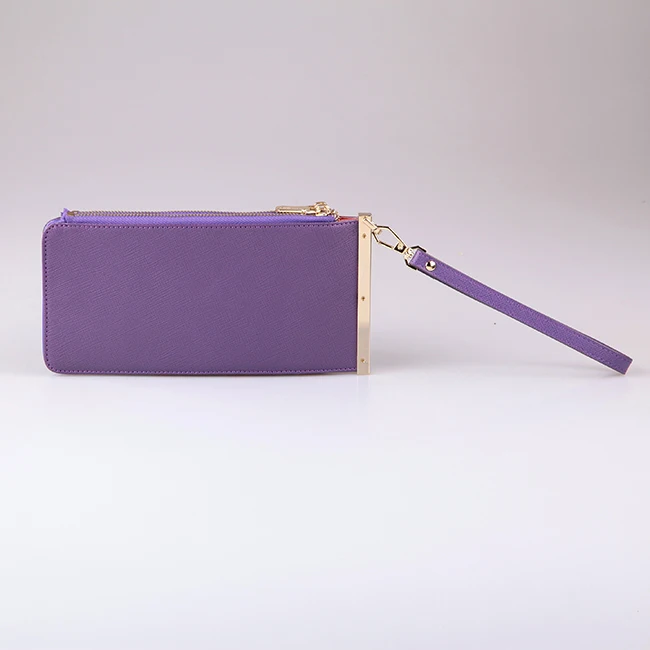 wholesale trendy lady leather functional clutch wallet 2016