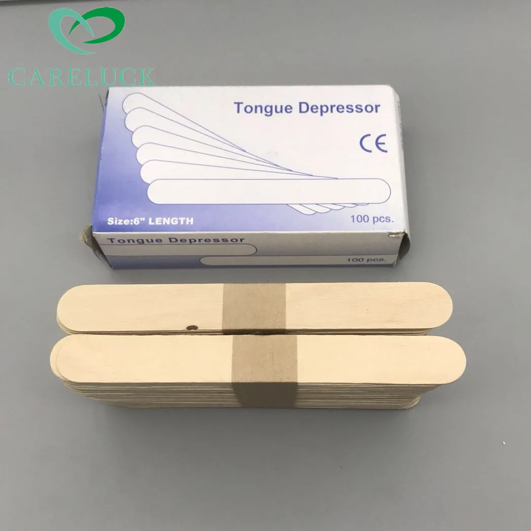 Factory Price Medical Sterile Disposable Wooden Tongue Depressor