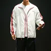 Back Printed Pattern Breathable Outdoor Track Jacket for Men