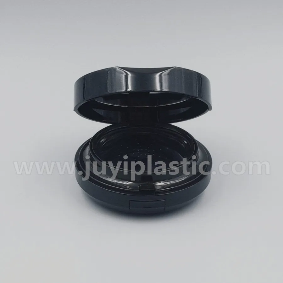 Charming Cosmetic Loose Powder Jar; Make Up Cosmetics Packaging/ Black