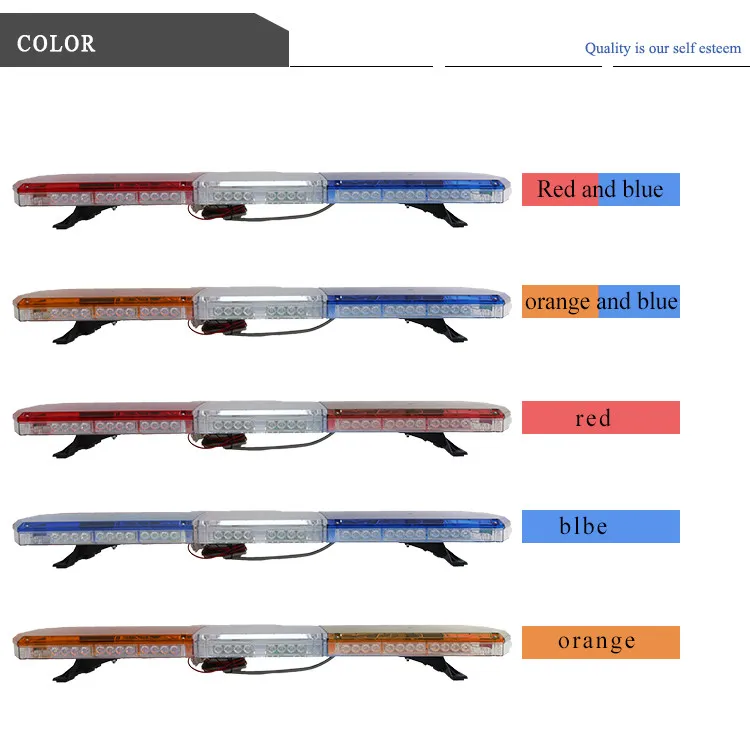 color car with hook red  new police light bars
